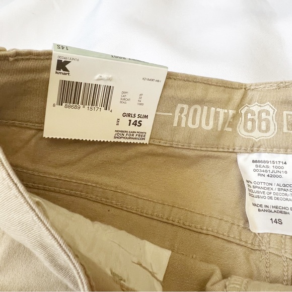 🔥3/$15🔥 NWT Route 66 Skinny Boot Khaki Pants - Picture 6 of 6
